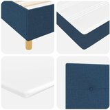  Postelja s pomičnim dnom z vzmetnico modra majhna dvojna tkanina, (22083787) | Shoptok.si