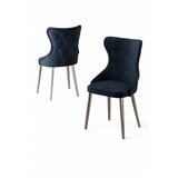 Hanah home set stolica (6 komada) alpa anthracite chrome | ePonuda.com