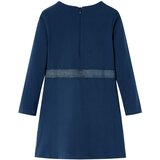  Dječja haljina s dugim rukavima modra 128 | shoptok.hr