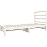  Izvlečna dnevna postelja bela 2x(90x190) cm trdna borovina, (20726126) | Shoptok.si
