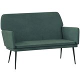  Klupa tamnozelena 108 x 79 x 79 cm baršunasta | shoptok.hr