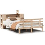 vidaXL Krevet s regalom za knjige bez madraca 120x200 cm od borovine | shoptok.hr