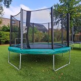 Akrobat Orbit trampolin – družinski trampolin za dvorišče 366 cm – zeleni | Shoptok.si