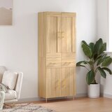  Visoka komoda hrasta sonome 69,5x34x180cm od konstruiranog drva Slike
