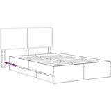  Bed Frame with Storage and Headboard Artisan Oak 120 x 200 cm | shoptok.hr