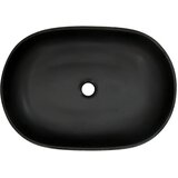Nadgradni umivaonik crno-plavi ovalni 59 x 40 x 14 cm keramički | shoptok.hr