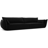 Mazzini Sofas Črna žametna sedežna garnitura 248 cm Vanda – | Shoptok.si
