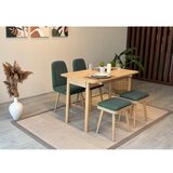 Hanah home trpezarijski sto i stolice vina mini 02 1070 oak green
