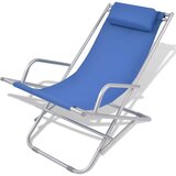  Vrtne podesive stolice 2 kom čelične plave | shoptok.hr