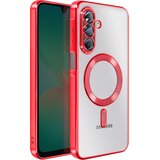 AVIZAR Ovitek za Samsung Galaxy A26, združljiv z MagSafe, s kromiranim robom, Rdeča, (5000189994) | Shoptok.si
