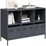 vidaXL Komoda antracit 101,5x39x73,5 cm od hladno valjanog čelika Cijene