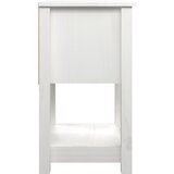  Noćni ormarić bijeli 40 x 35 x 61,5 cm od masivne borovine | Eponuda.com
