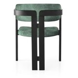 Hanah home Trpezarijska stolica 58x76x49cm Crno-zelena | Eponuda.ba