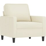  The Living Store Fotelj krem 60 cm žamet - Enosed, (21495060) | Shoptok.si