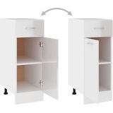 vidaXL Spodnja omarica s predalom visok sijaj bela 30x46x81,5 cm, (20621301) | Shoptok.si
