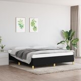 Maison Chic Posteljni okvir - Dvoposteljna postelja - Zakonska postelja brez vzmetnice črn 180x200 cm blago-J3833, (21767707) | Shoptok.si