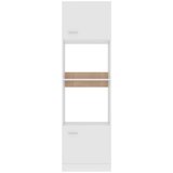 Ormarić za mikrovalnu bijeli 60 x 57 x 207 cm od iverice | shoptok.hr