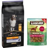 Pro Plan PURINA suha pasja hrana 14 kg + Adventuros Nuggets priboljški 300 g gratis! - All Size Adult Performance | Shoptok.si