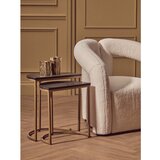 Premier Housewares Stranske mizice v kompletu 2 ks z marmorno mizno ploščo 28x45 cm Varana – | Shoptok.si