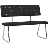 vidaXL Klop 110 cm črno umetno usnje | Shoptok.si