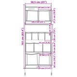 vidaXL Torba za pohranu 161 x 58.5 cm oxford | shoptok.hr