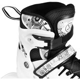 Nils Extreme 4 u 1 role i klizaljke s LED svjetlima bijele veličina L 39–42 | shoptok.hr