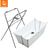 Stokke otroška banjica flexi bath® white + zložljivo stojalo za banjico flexi bath® grey Cene
