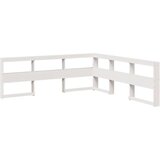  Krevet s regalom za knjige bez madraca bijeli 90x190cm borovina | shoptok.hr