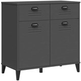  Komoda VIKEN antracit siva 80 x 40 x 80 cm od masivne borovine | shoptok.hr