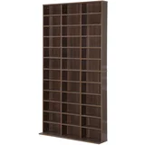 Modularna knjižna omara Klasična omara za CD 36 nastavljivih lesenih predalčkov 195 × 102 × 23,5 cm, (20754121)