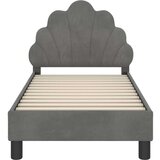  Posteljica za malčke z vzglavjem Temno siva 70 x 140 cm Žamet, (5000105509) | Shoptok.si
