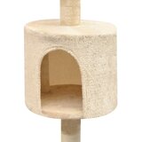  Penjalica Grebalica za Mačke sa Stupovima od Sisala 125 cm Bež | shoptok.hr
