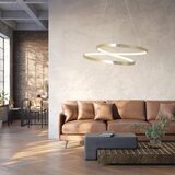  LED luster na sajli ZEFIRA LED/40W/230V 4000K, prečnik 50 cm, zlatna | Eponuda.com