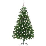 vidaXL Umjetno božićno drvce s stalakom Zelena 210 cm PE i PVC | shoptok.hr