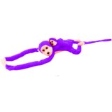 Plišana igračka majmun s bebom 90 cm - ljubičasta | shoptok.hr