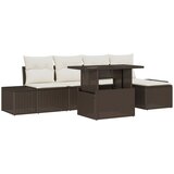 vidaXL set vrtne sedežne garniture set 6 Rjava Ratan, (22065271) | Shoptok.si