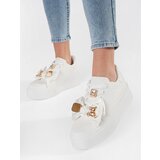 Shelvt White sneakers with gold accessories | shoptok.hr