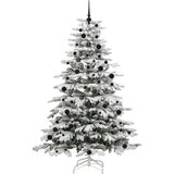 vidaXL Umjetno božićno drvce s nogom Bijelo 240 cm PE i PVC | shoptok.hr