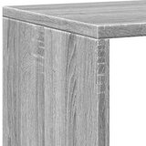 vidaXL Knjižna omara siva sonoma 137,5x29x137,5 cm inženirski les | Shoptok.si