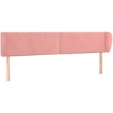  Uzglavlje s ušima ružičasto 183x23x78/88 cm baršunasto | shoptok.hr
