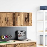  Garažni zidni ormarići 2 kom boja drva konstruiranog drvo | shoptok.hr