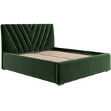 Boxxx OBLAZINJENA POSTELJA 160 cm x 200 cm , tekstil temno zelena | Shoptok.si