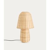 Kave Home Namizna svetilka iz ratana v naravni barvi (višina 65 cm) Neuda – | Shoptok.si
