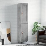 vidaXL Visoka komoda siva betona 34 5x34x180 cm od konstruiranog drva | shoptok.hr