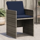 Maison Chic Vrtni stoli - Stol za vrt z blazinami 4 kosi siv poli ratan JS2262, (21876907) | Shoptok.si