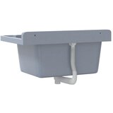  Umivaonik za zidnu montažu sivi 60x40x28 cm od smole | shoptok.hr