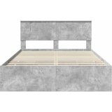 Krevetna konstrukcija s ladicama Betonski sivi 160 x 200 cm | shoptok.hr