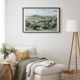  Plakat - Landscape with Sunny Green Fields 42x29.7 Crni okvir s margom | shoptok.hr