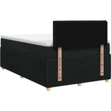  Boxspring krevet s madracem Crna 120 x 200 cm Tkanina | shoptok.hr