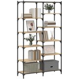  Regal za knjige boja hrasta 100 x 32 x 170 cm od drva i željeza Smeđa | shoptok.hr